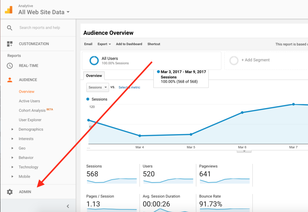 Adding Users to Google Analytics