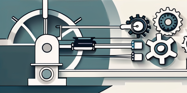 A complex machine with various gears and levers