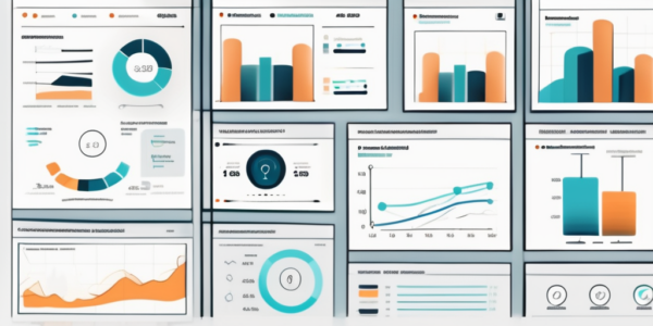 An analytical dashboard featuring various graphs