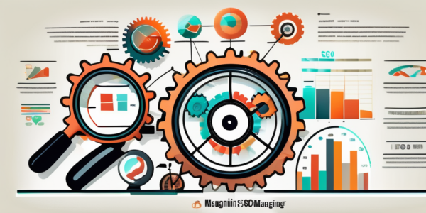 An engaging and colorful infographic-style representation of various seo tools